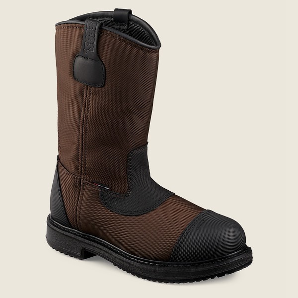 Red Wing Safety Boots Maxbond - 12-Inch Waterproof Toe Pull-On - Mørke Brune - Herre 2509-BCDIY